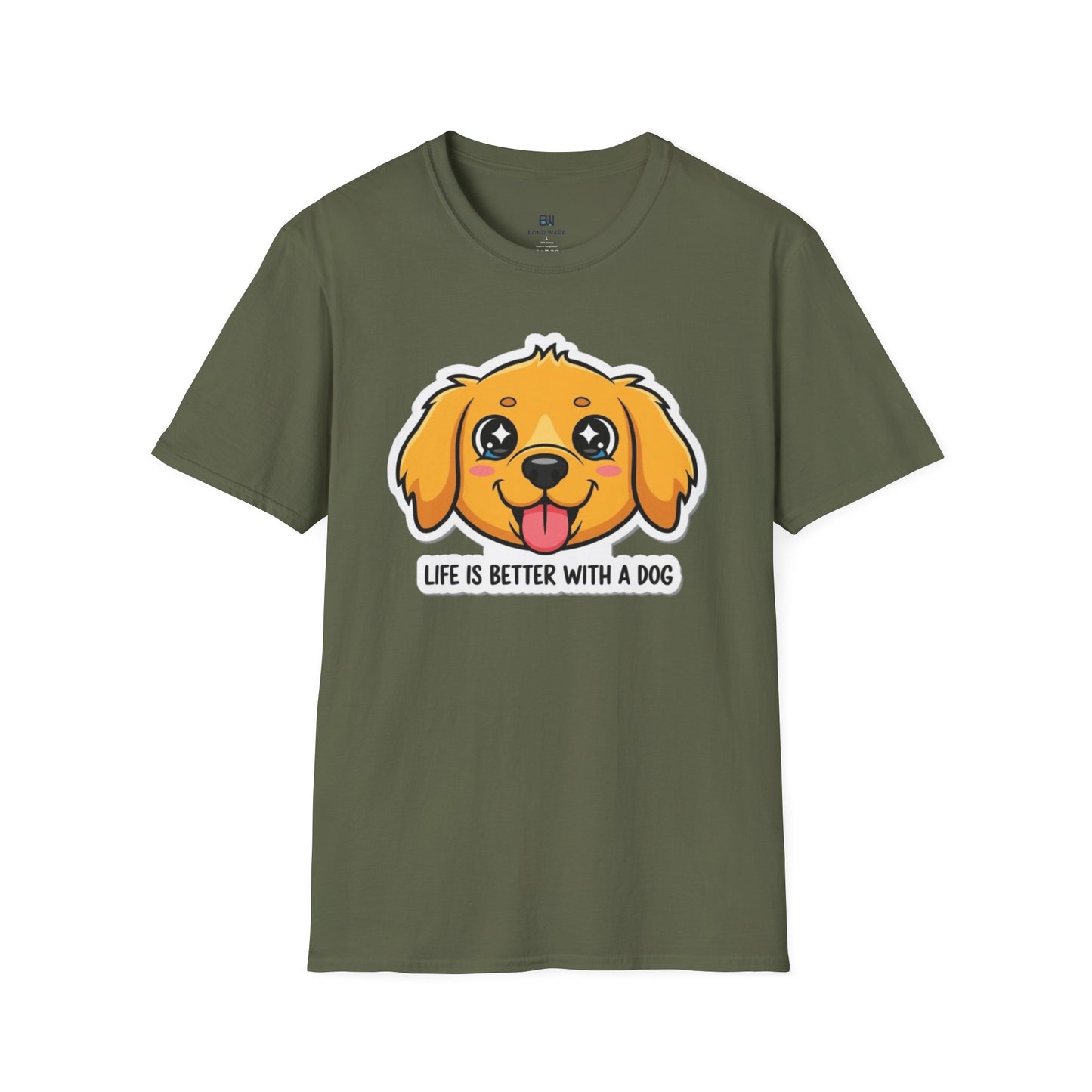 "Life Is Better With A Dog" Cute Pup Tee