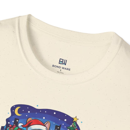 Cute Frenchie & Corgi Christmas Sleigh Ride Dog T-Shirt