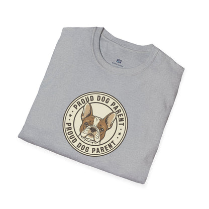 Proud Dog Parent Retro-Style Badge Tee