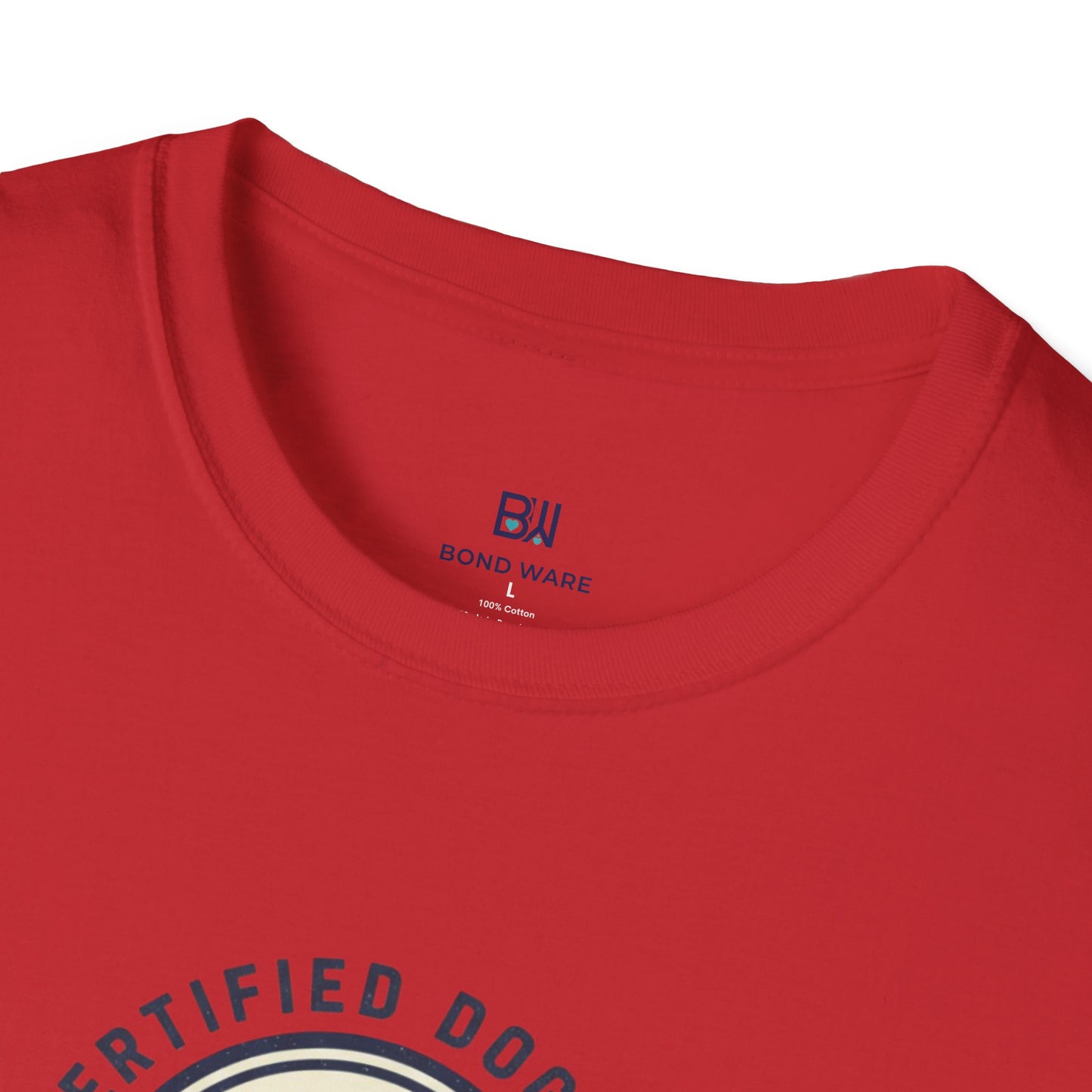 "Certified Dog Dad" Retro-Style Badge T-Shirt