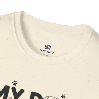 Funny Dog Lover "My Dog Walks Me" T-Shirt