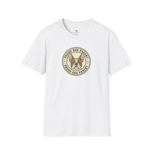 Proud Dog Parent Retro-Style Badge Tee