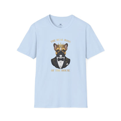 "The Real Boss" French Bulldog Graphic Tee