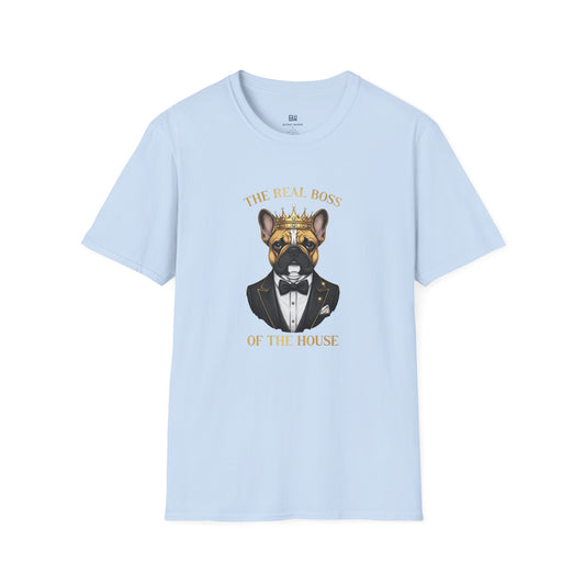"The Real Boss" French Bulldog Graphic Tee