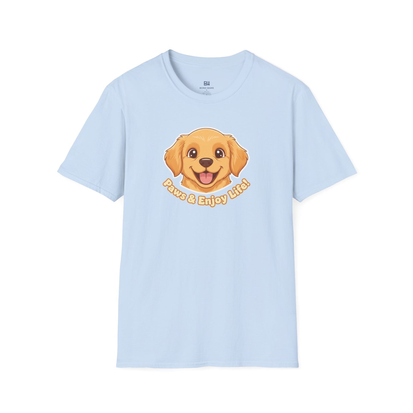 Adorable "Paws & Enjoy Life" Dog Lover Tee