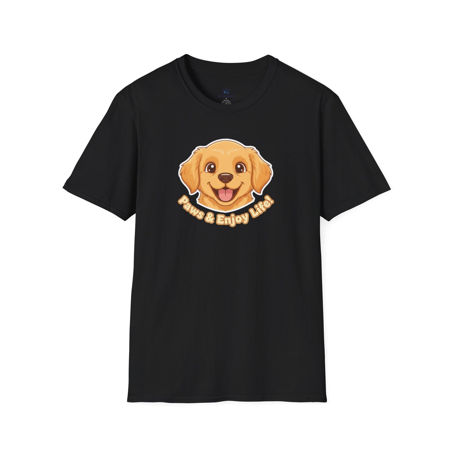 Adorable "Paws & Enjoy Life" Dog Lover Tee