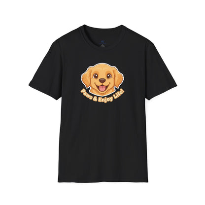 Adorable "Paws & Enjoy Life" Dog Lover Tee