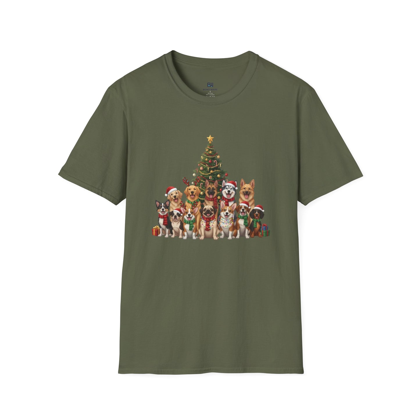 Holiday Hounds Christmas Tree T-Shirt