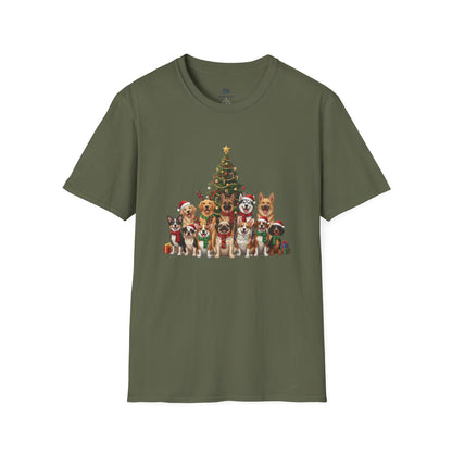 Holiday Hounds Christmas Tree T-Shirt