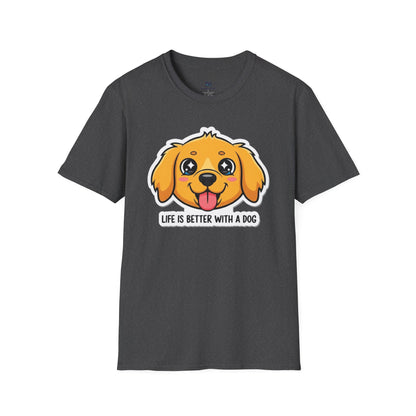 "Life Is Better With A Dog" Cute Pup Tee