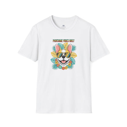 "Pawsome Vibes Only" Summer Frenchie T-Shirt