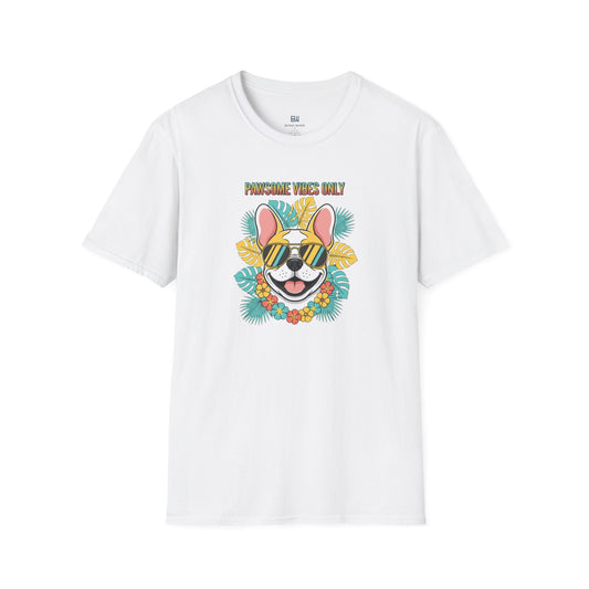 "Pawsome Vibes Only" Summer Frenchie T-Shirt