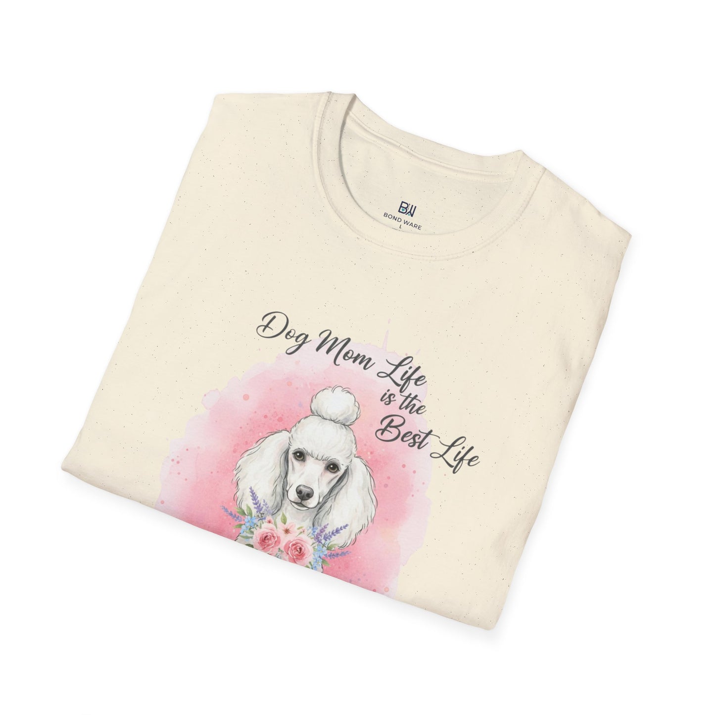 "The Best Life" Floral Poodle Dog Mom Tee