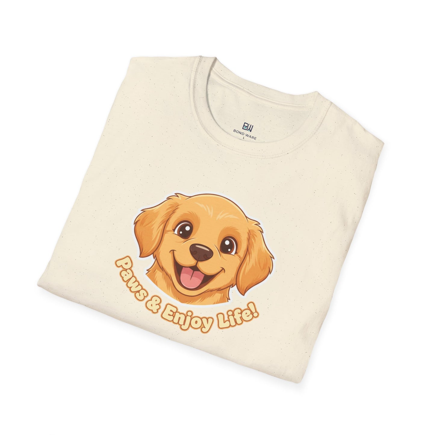 Adorable "Paws & Enjoy Life" Dog Lover Tee