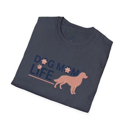 Modern "Dog Mom Life" Graphic T-Shirt