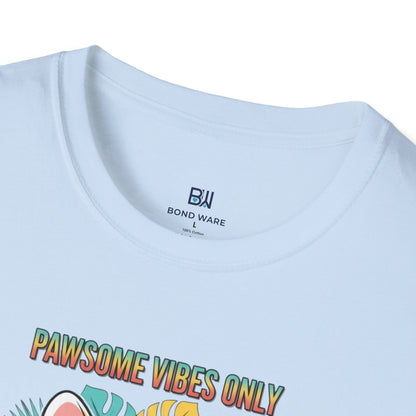 "Pawsome Vibes Only" Summer Frenchie T-Shirt