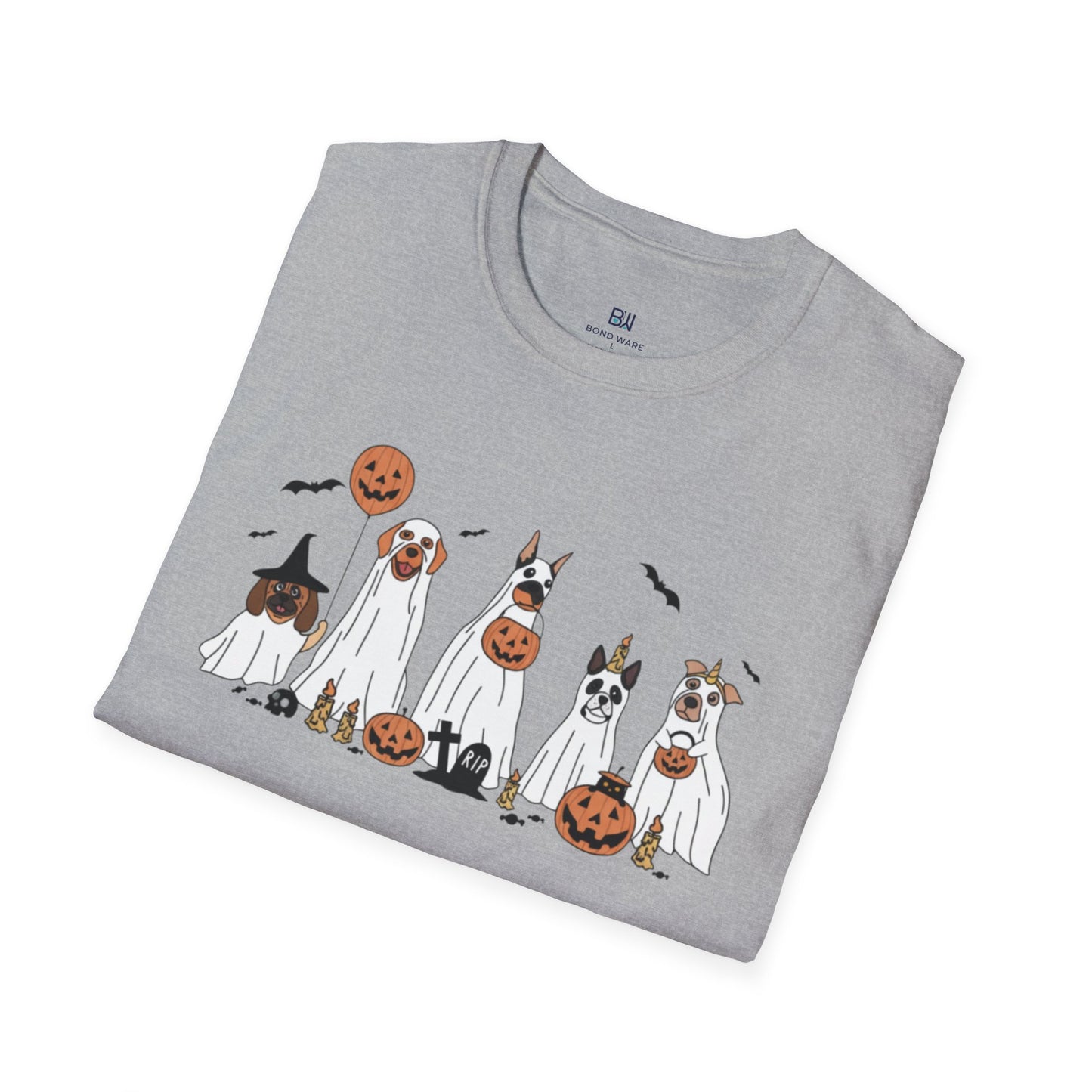 Howl-o-ween Ghost Dog Party T-Shirt