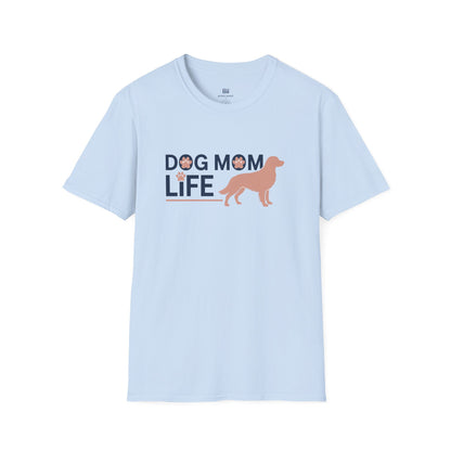 Modern "Dog Mom Life" Graphic T-Shirt