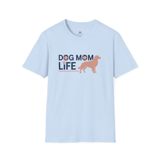 Modern "Dog Mom Life" Graphic T-Shirt