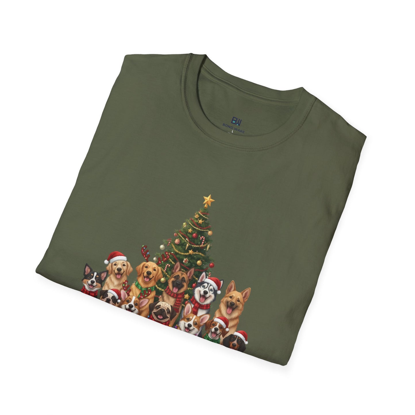Holiday Hounds Christmas Tree T-Shirt