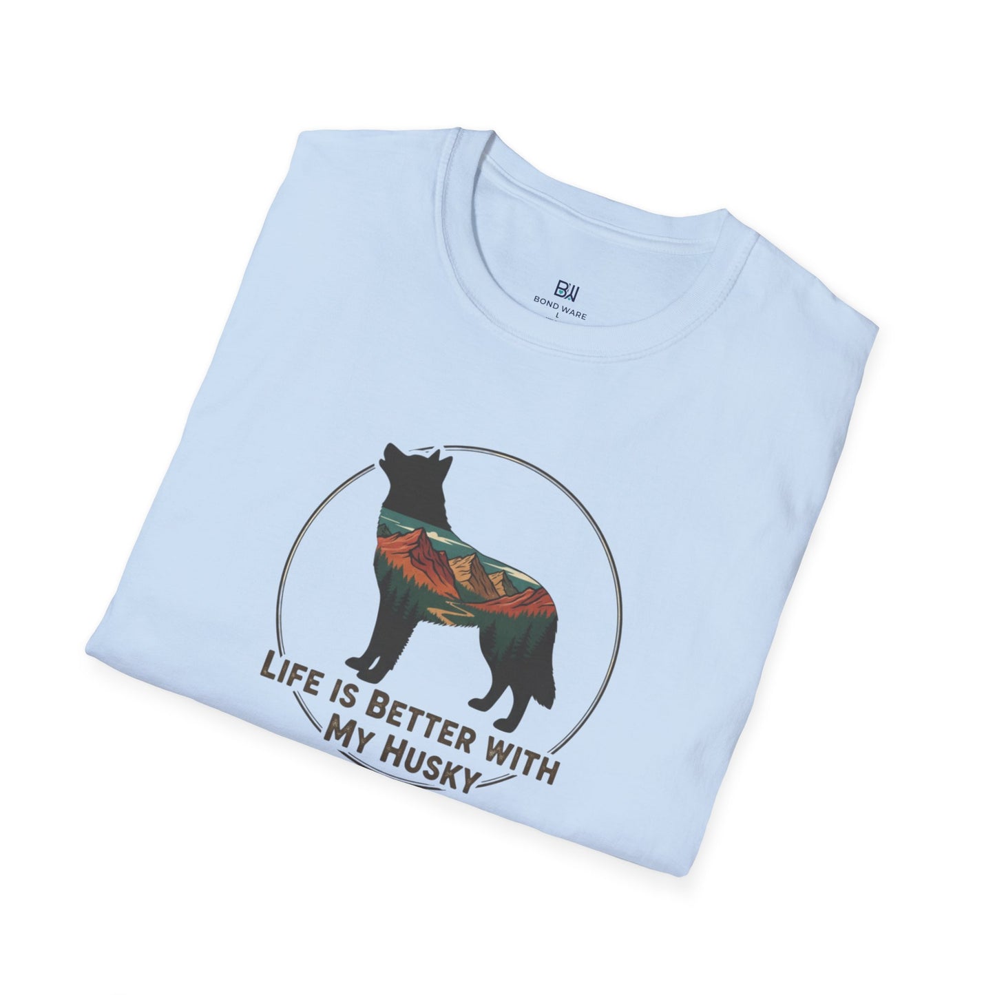 "Life Is Better With My Husky" Adventure T-Shirt