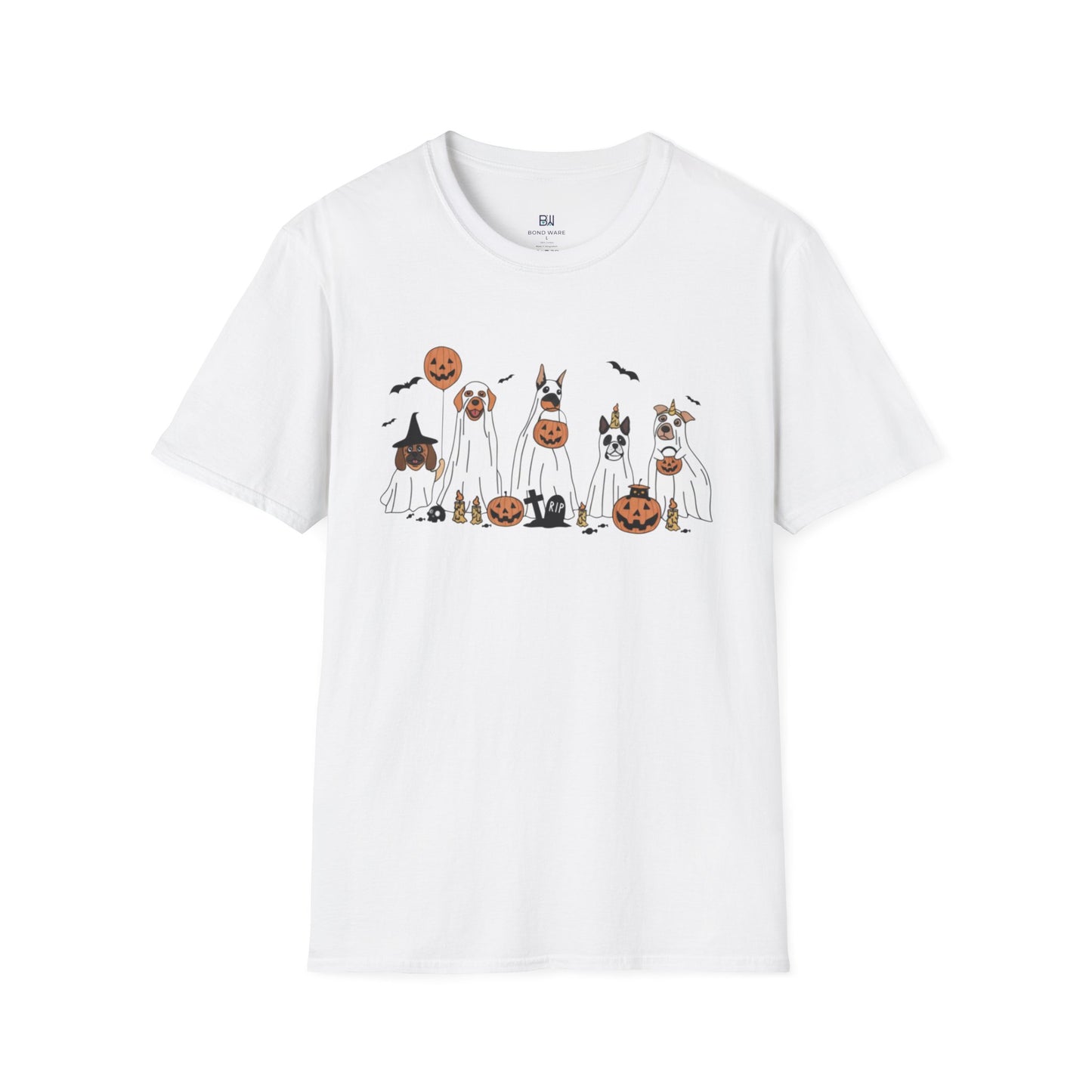 Howl-o-ween Ghost Dog Party T-Shirt