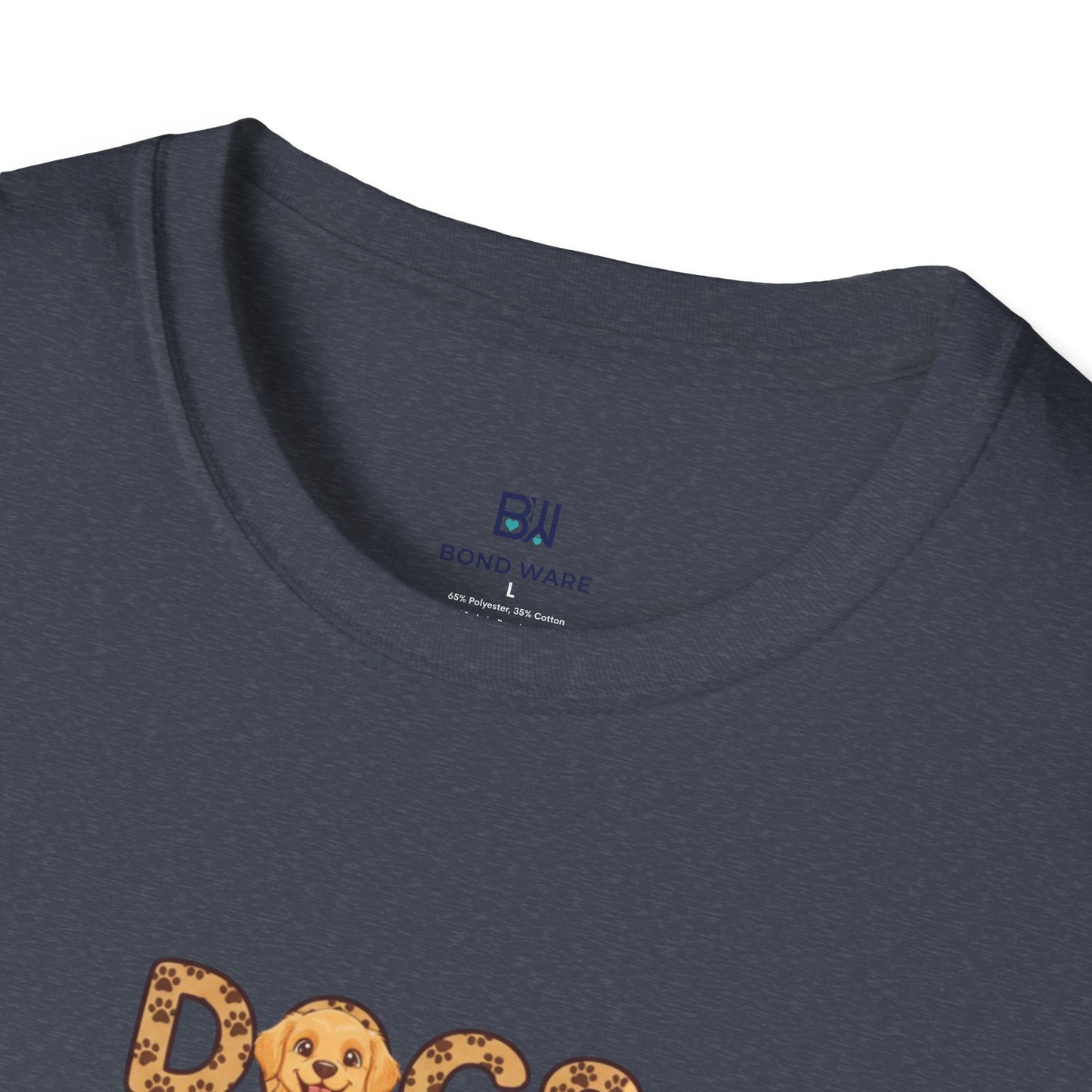 "Dogs Make Me Happy" Cute Cartoon Dog Tee