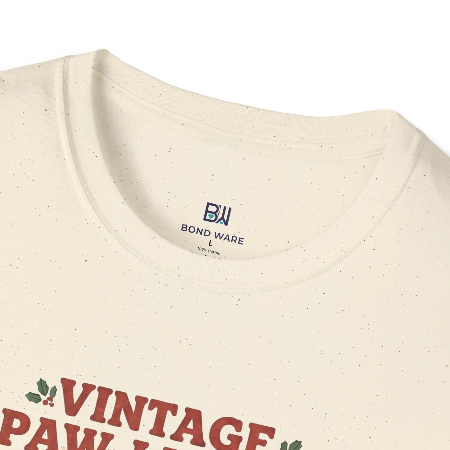 Vintage Paw-lidays Retro Christmas Dog Lover Holiday T-Shirt