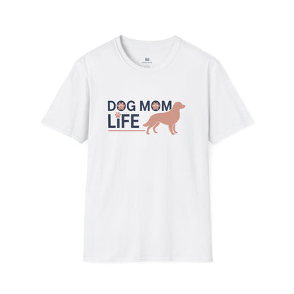 Modern "Dog Mom Life" Graphic T-Shirt
