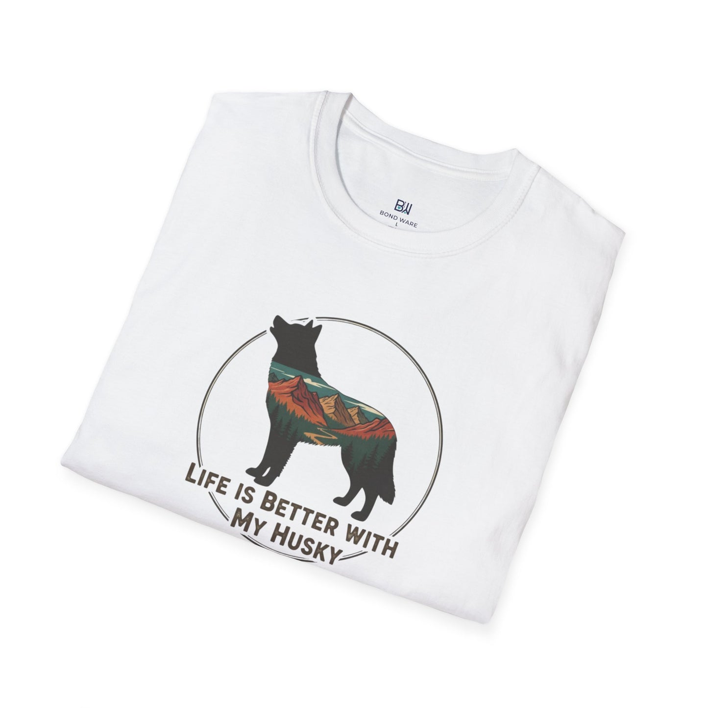 "Life Is Better With My Husky" Adventure T-Shirt