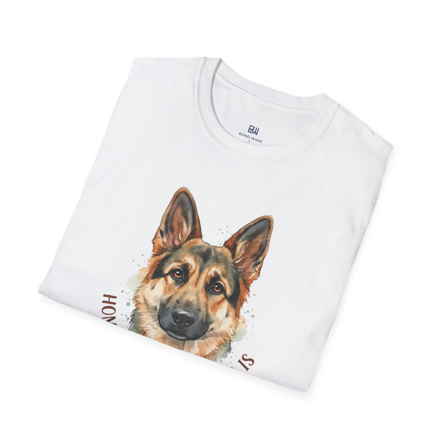 "Home is Where the Dog Is" Watercolor GSD T-Shirt