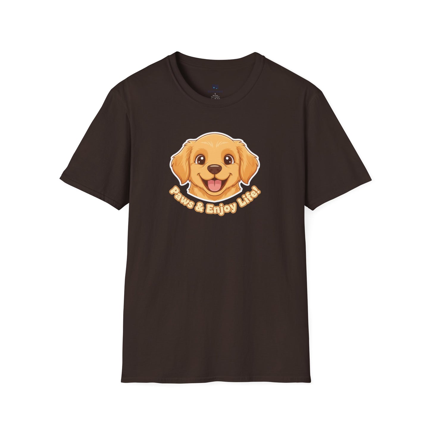 Adorable "Paws & Enjoy Life" Dog Lover Tee