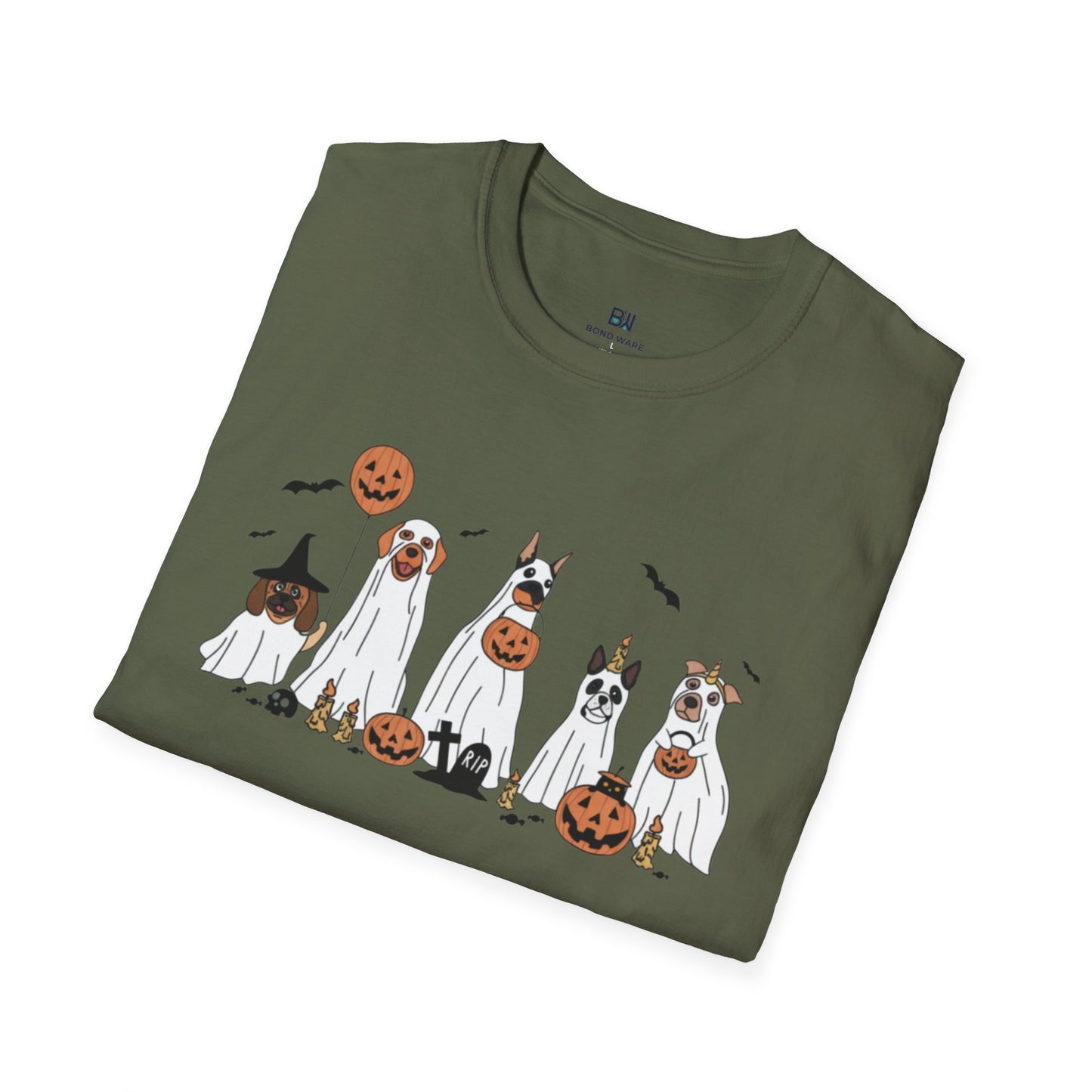 Howl-o-ween Ghost Dog Party T-Shirt