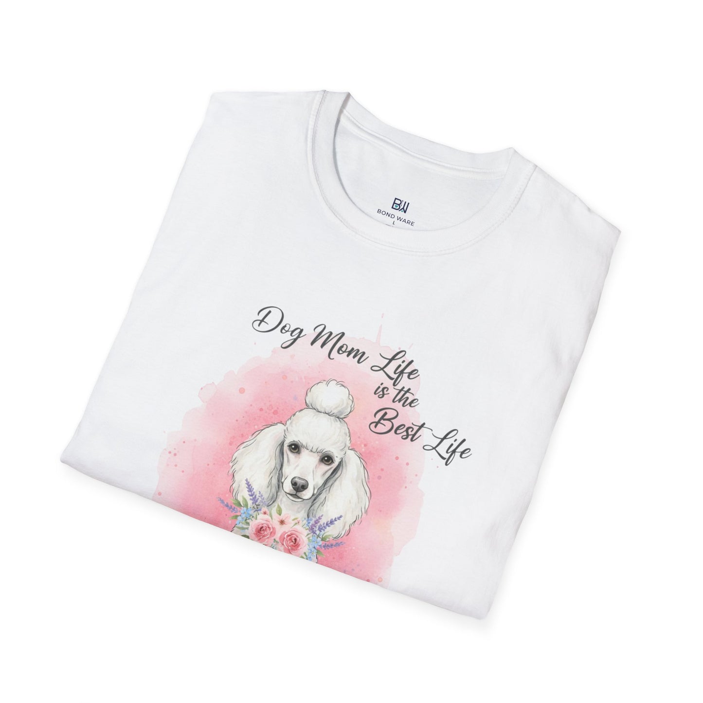 "The Best Life" Floral Poodle Dog Mom Tee
