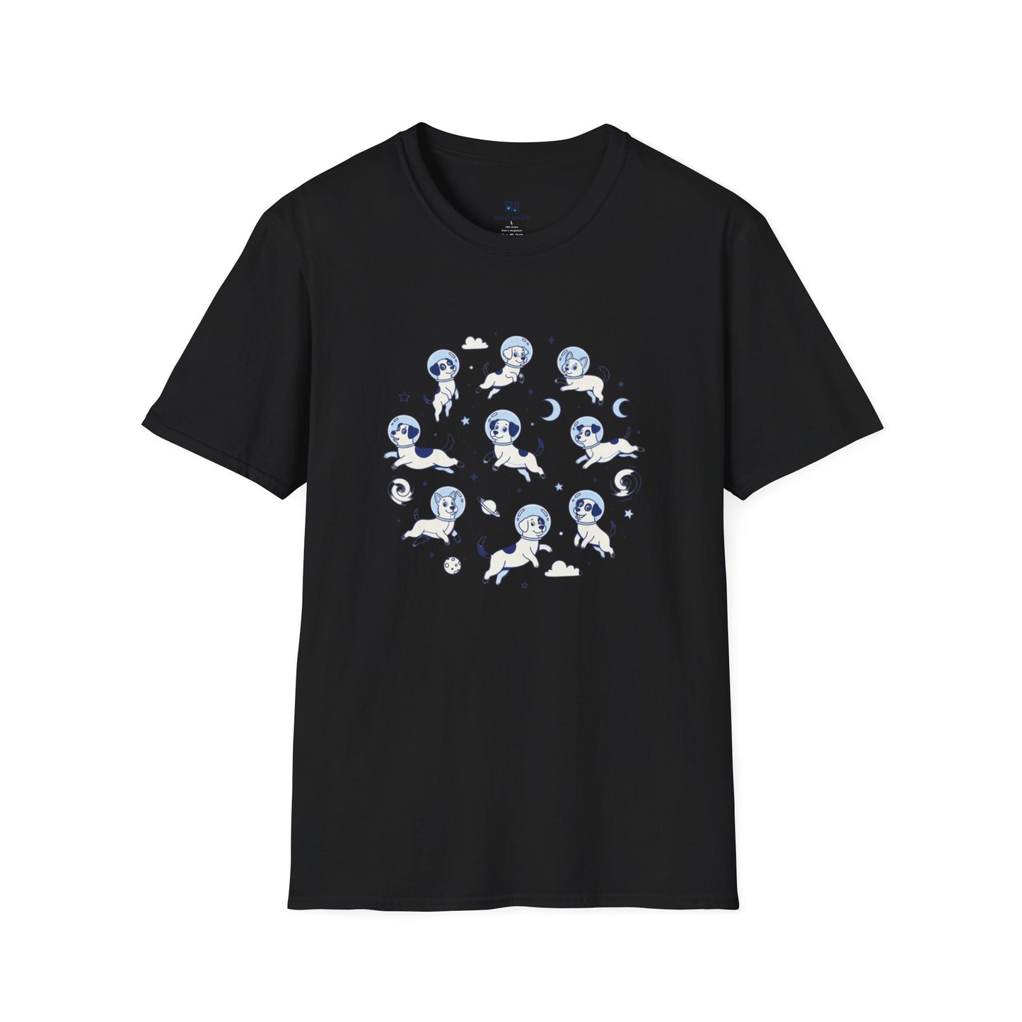 Cosmic Canines Outer Space Adventure Tee