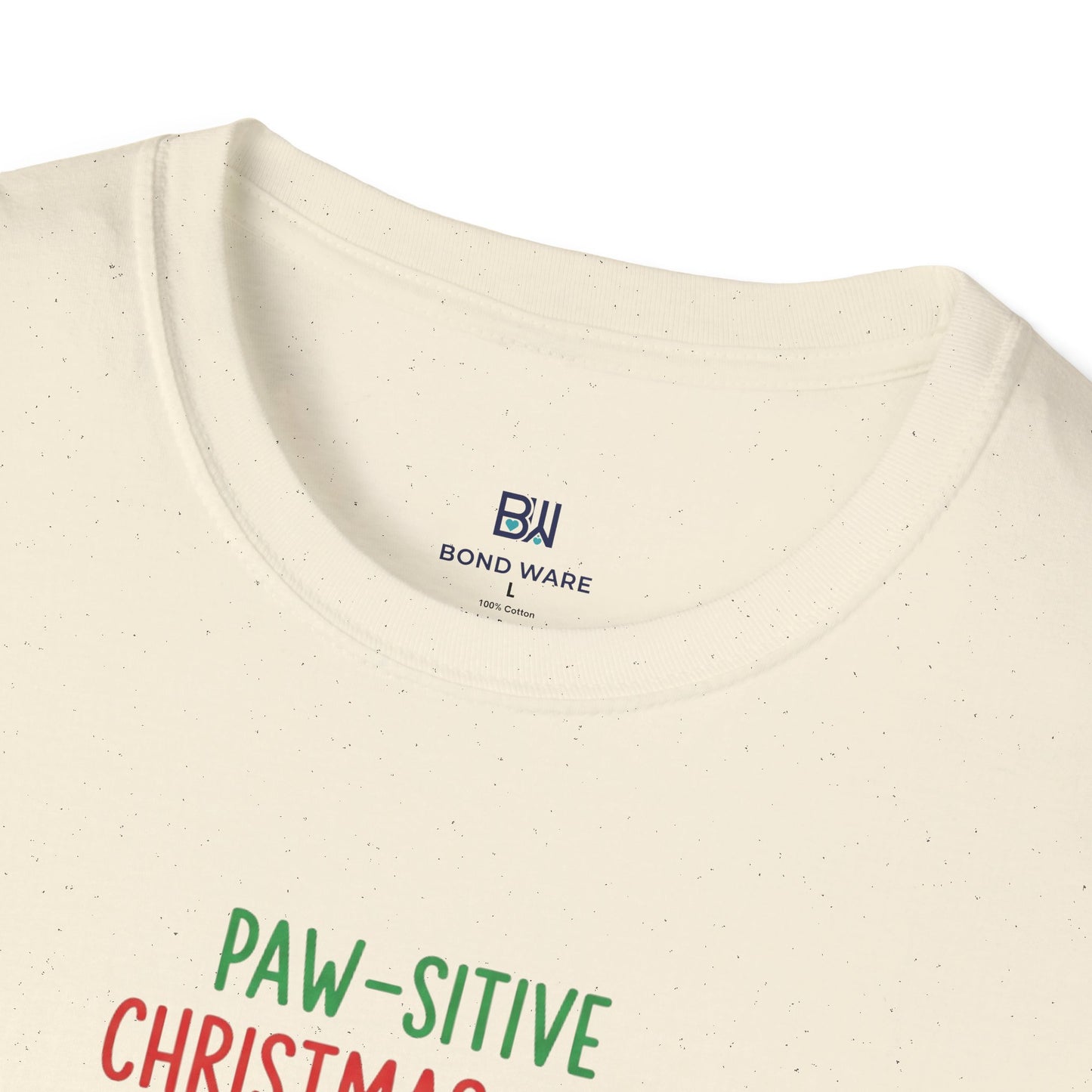 "Paw-sitive Christmas Vibes" Holiday Dog T-Shirt