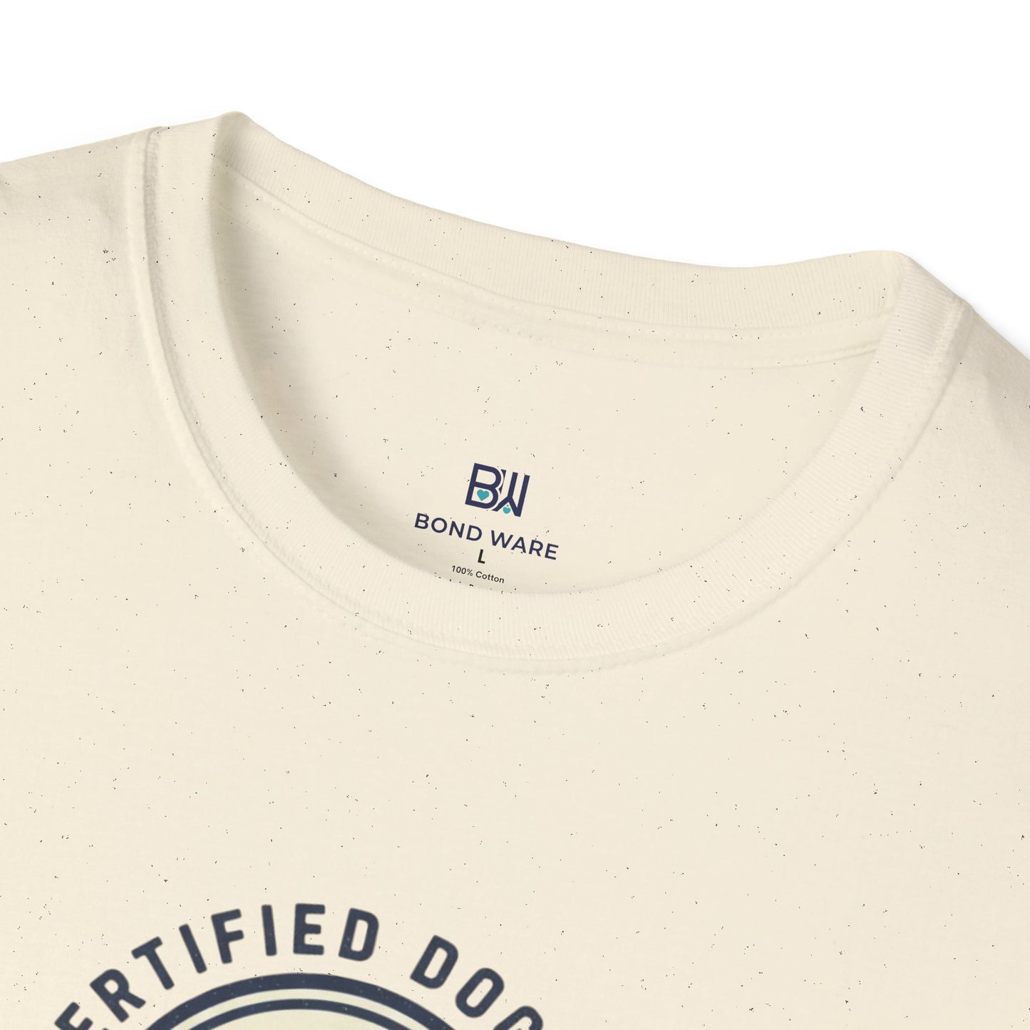 "Certified Dog Dad" Retro-Style Badge T-Shirt