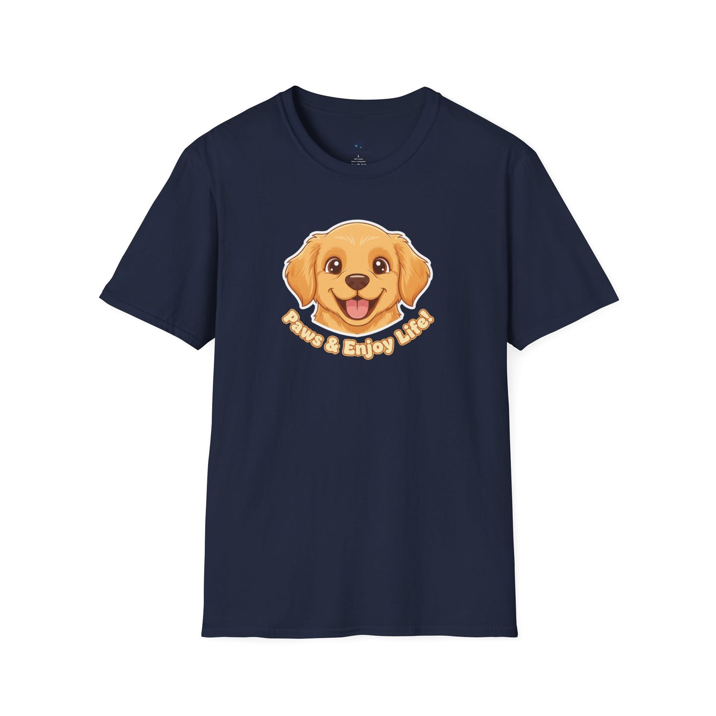 Adorable "Paws & Enjoy Life" Dog Lover Tee