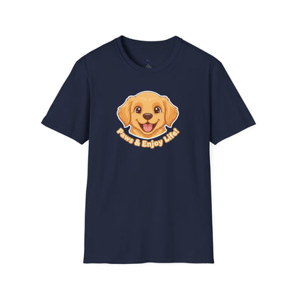 Adorable "Paws & Enjoy Life" Dog Lover Tee
