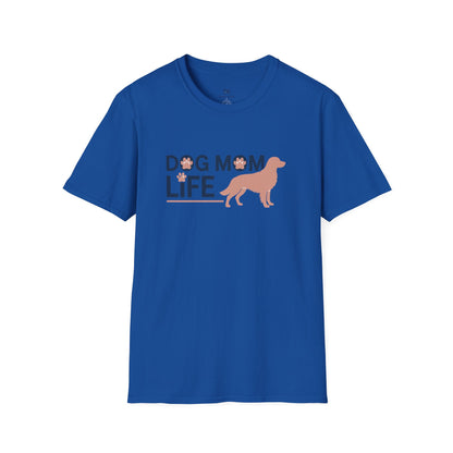 Modern "Dog Mom Life" Graphic T-Shirt