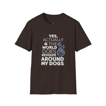 My Dog is My World Funny Graphic T-Shirt
