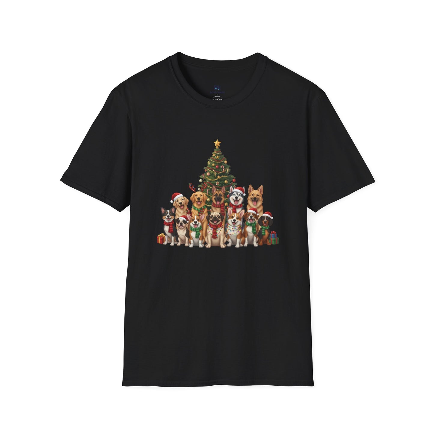 Holiday Hounds Christmas Tree T-Shirt