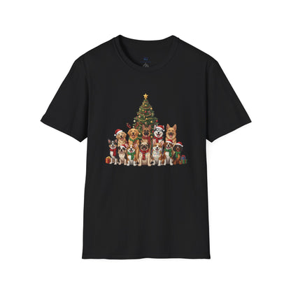 Holiday Hounds Christmas Tree T-Shirt