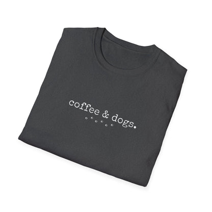 "Coffee & Dogs" Simple Essentials Graphic Tee