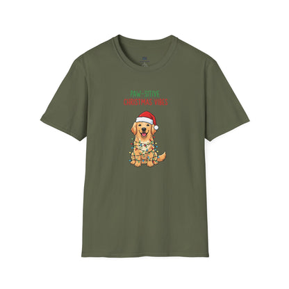 "Paw-sitive Christmas Vibes" Holiday Dog T-Shirt