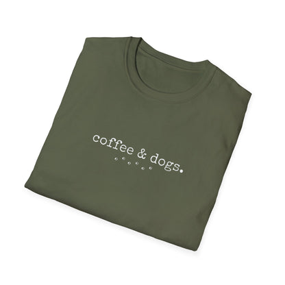 "Coffee & Dogs" Simple Essentials Graphic Tee