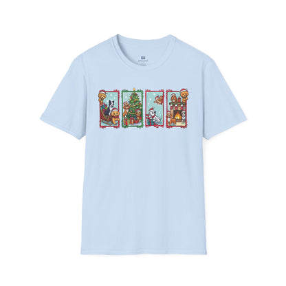 Merry Christmas Dog Comic Story Cute Puppy Holiday T-Shirt