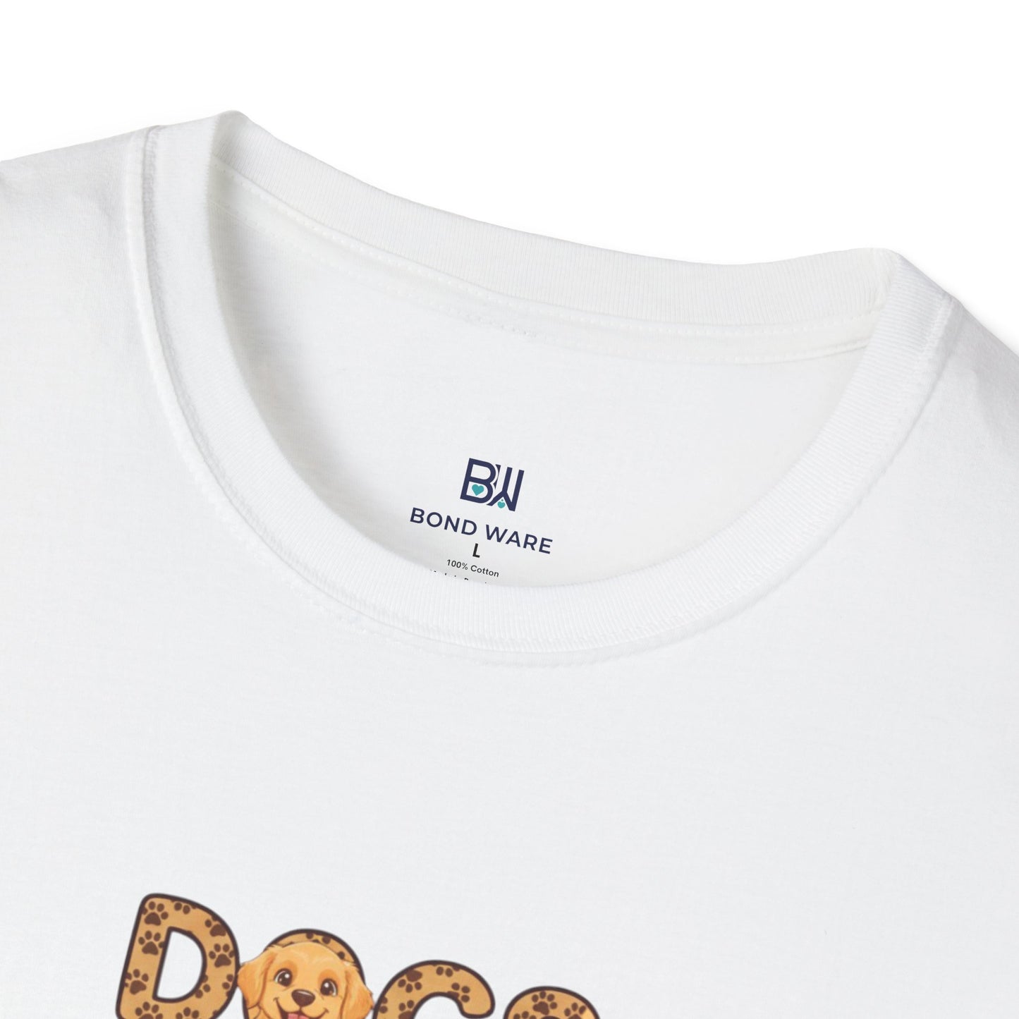 "Dogs Make Me Happy" Cute Cartoon Dog Tee